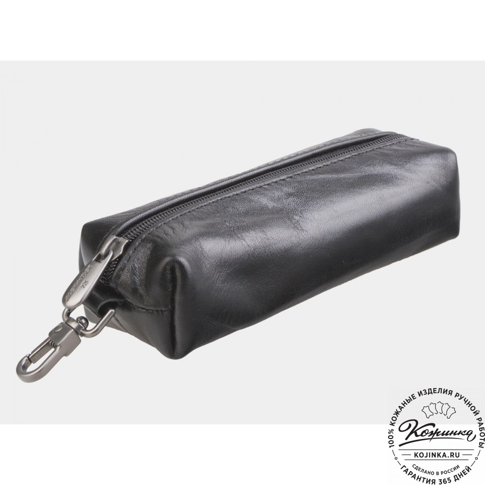 Кожаная ключница «Мальта» (чёрная)